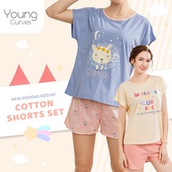 Young Hearts x Young Curves Pyjamas Homewear Shorts Set