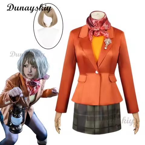 Biohazard Resident 4 Remake Ashley Graham Evil Cosplay Costume Jacket Dress Women Sweaters Outfits H