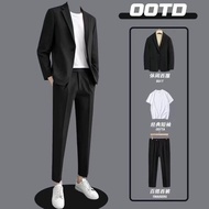 Suit Men's Suit Suit Suit Suit Suit Suit for men High-End Casual Suit Suit men Loose Light Mature St