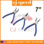 7" Inch Circlip Clip Plier Straight Bent Internal External Needle Snap Ring Retaining Clip Tool Play