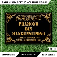 SEHARI JADI NISAN ISLAM AKRILIK KIJING MAKAM