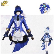 Genshin Impact Cosplay Costume Furina Focalors cosplay Set and wig Fontaine style clothing and shoes