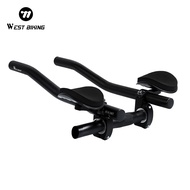 WEST BIKING Bicycle Rest TT Handlebar Clip On Extension Triathlon Aerobars Tri Bars MTB Road Bike Cy
