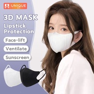 3D Mask 100Pcs Face Mask 口罩 Facemask 3D Disposable 50PCS 3 Layer  Korean Style Face Slimming Effect