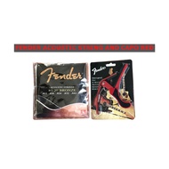 Fender Acoustic Guitar String, with Fender Free RANDOM Capo.