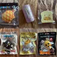 (read description) selling preloved squishy squishy breadou, breadou squishy, squishme gudetama, squ