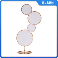 ELSEN Wedding Backdrop Stand Metal Floral Frame Metal Circle Aisle Decor Stable Flower Stand for Bab