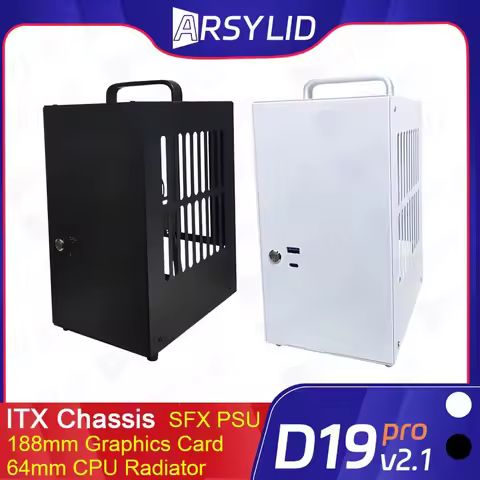 D19 Pro 6.1L A4 Chassis SFX HTPC Mini ITX Game Computer Graphics Card RTX2070 I7 Smallest Independen