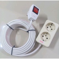 Electrical connection plug light switch plug contents 2 cable connection