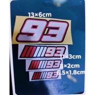Sticker Marc Marquez 93 93 Reflective