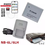 Suitable for Canon IXUS300 310HS D10 D20 Camera NB-6LH Battery Charger+Mobile Phone Card Reader