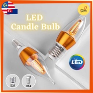 E14 / E27 LED Candle Bulb 5W Led Energy Saving Candle Light Bulb LED Corn (Daylight/WarmWhite) *1 Ye