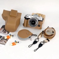 Suitable for Fuji XT50 Camera Protective Case xt50 Camera Bag All-Inclusive Half-Pack Base Leather C