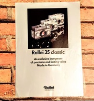 罕有绝版：德國 經典 Rollei  35  Catalog  (收藏品）