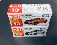 Tomica Tomy多美卡 #13 Lexus RC F 凌志 (初回 特別仕樣)