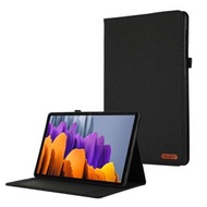 全城熱賣 - 適用於三星 Galaxy Tab S10 FE / S9 FE / S9 布紋+TPU平板保護殼（黑色）