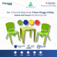 SET 2 OLYMPLAST OK 305 Children's Chairs + 1 Table OCT OCT 08 Children's Table