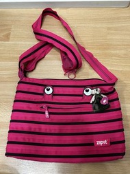 Zipit Pink Zipper Handbag
