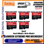 Extreme Pro microSDXCV30U3C10A2UHS-I200MB/s R 90MB/s W 512GB adap Limited Warranty (SDSQXC)-SanDisk