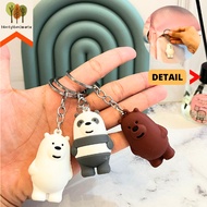 GANTUNGAN Keychain We Bare Bears Standard Polos 5cm Cute Bear Ganci Kids WBB Toys Sport Keychain Funny Fancy Stuff Gift Best Present For Birthday Event Souvenir Ready Wholesale