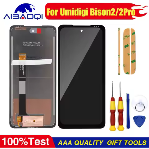 100% Original LCD + Touch Screen Digitizer Display For UMIDIGI Bison 2 Bison 2 Pro Cellphone Module 