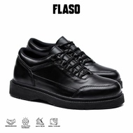 FLASCO DRAGO - Docmart Men's Formal Black Work Shoes 39-44 Kasut Kulit Lelaki Kasut Formal Lelaki