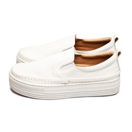 Fufa Shoes [Fufa Brand] Celebrity Casual Thick-Soled Heightening Lazy Shoes-Black/White 1BE07