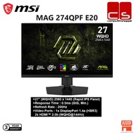 MSI MAG 274QPF E20 200Hz (2560 x 1440)(WQHD)0.5ms (GtG, Min)