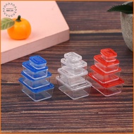 [LS] 4pcs 1/12 Dollhouse Mini Fresh Keeping Box Lunch Box Model Kitchen Tableware Decoration [PH]
