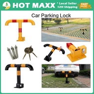 Lockable Parking Barrier Pole T-shaped Car Parking Bollard Pole Steel Column Post With Lock