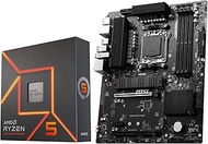 Micro Center AMD Ryzen 5 7600X Unlocked Desktop Processor with MSI PRO B650-S WiFi ProSeries ATX Mot