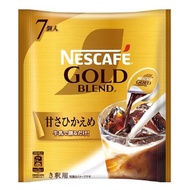 Nescafe Gold Blend Portion Lightly Sweetened 7-Pack, Iced Coffee, Concentrated, Dilute