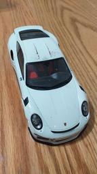二手 暇疵缺件模型玩具 1/24 KYOSHO PORSCHE 保時捷 911 GT3 RS 白色款 