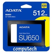 ADATA SU650 512GB SSD - SATA 3 SSD / SATA III SSD - 2.5 inch SSD (512GB)