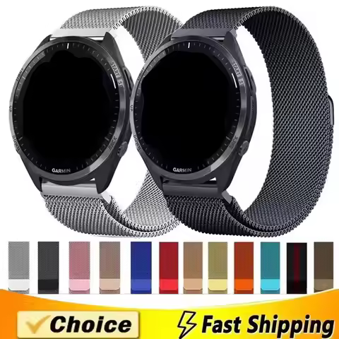 20mm 22mm Metal Strap For Garmin Venu 4 45mm 2 3 Milanese Loop For Garmin Forerunner 55 158 255 265 