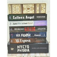 PRELOVED NOVEL (KAF, CULLENS ANGEL, MI ESPOSA, HER FIGHTER, NYCTOPHOBIA, MISCHIEVOUS KILLER, JEJAKA 