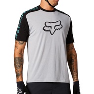 FOX 2-Color MOTO Short Sleeve Jerseys MTB BMX Summer Racing Shirt Quick Dry MTB Off Road Apparel