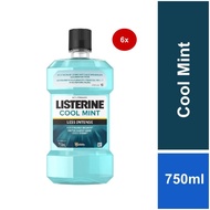 [Carton of 6] Listerine Cool Mint Less Intense 750ml