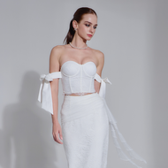 Maalai Prestige- Karina Corset top White Pearl