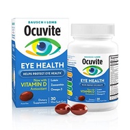 Ocuvite Eye Vitamin & Mineral Zinc, Vitamins C, E, Omega 3, Lutein, & Zeaxanthin, 30 Softgels