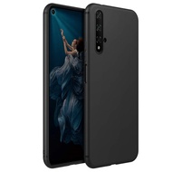 Huawei Nova 5T Case Matte Silicon Soft TPU Back Cover Huawei Nova 5T 5 T Black Casing