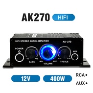 Ak380/Ak370/Ak270/Ak170 800w Amplifier Mini Bluetooth 12volt Home Car Hifi Power Amplifier Mini Bluetooth Stereo Bass Audio Amp Speaker Class D Car Home Sound Power Amp
