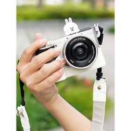 Pink Compatible with Sony A6700 A5000 A5100 A6400 A6300 Single Shoulder Bag Digital Camera Accessori