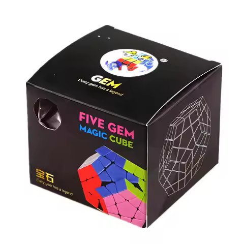 Shengshou Gem 3x3 Megaminx Stickerless Speed Cube Magic Cube Twist Puzzle Dodecahedron Magic Cube
