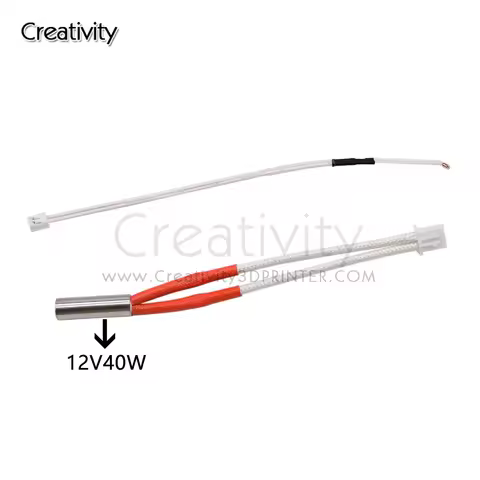 1PCS I3 Mega Cartridge Heater 12V/24V 40W + NTC3950 thermistor kit I3 Mega, Chiron,4max pro, Predat3