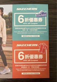 Skechers 6折現金卷 現金券coupon