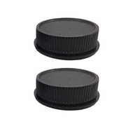 Camera Body Cover & Rear Lens Cap for M42 Screw Mount 35mm SLR Film Lens [2+2 Pack]