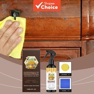 Professional Beeswax Wood Furniture Polish 120ml with Cloth Sponge PEG 12 Dimethicone Polymer Wax Em