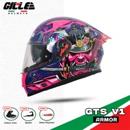 Gille Helmet 135 GTS V1 ARMOR Motorcycle Helmets Full Face Dual Visor Free Iridium Lens