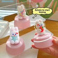 BACK2LIFE Rabbit Timer, Cute 60 Minute Mechanical Kitchen Timer, Portable Management Timer Battery F